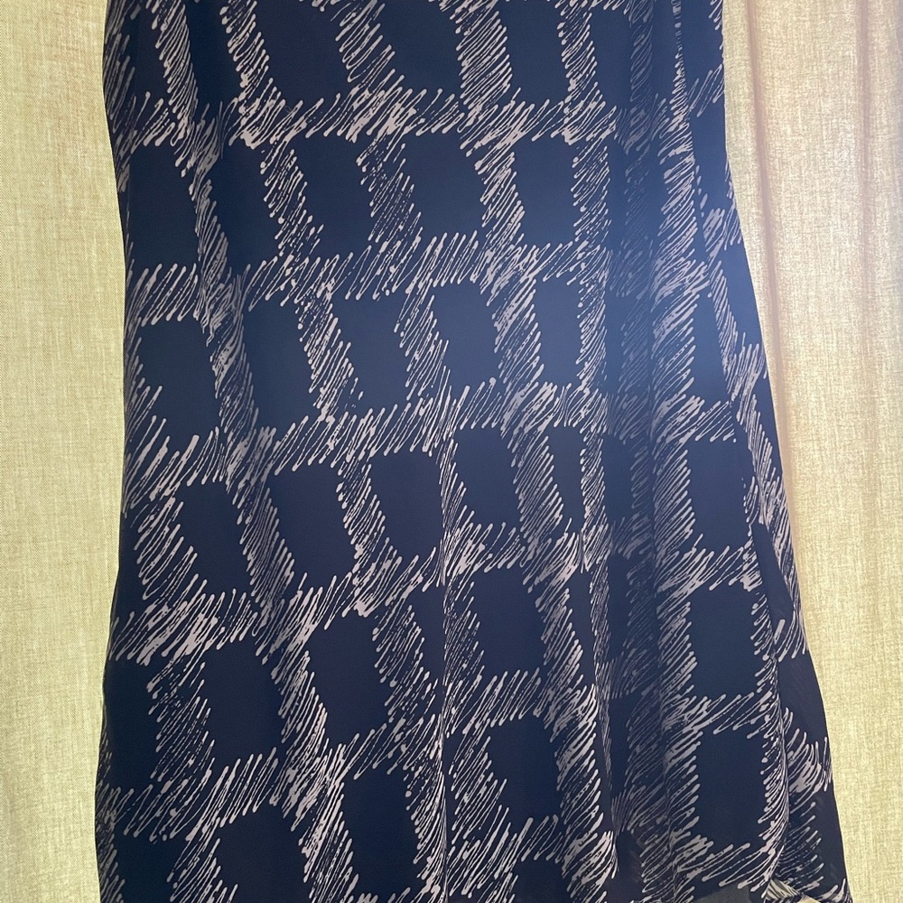 New York & Company Black and White A-Line Skirt